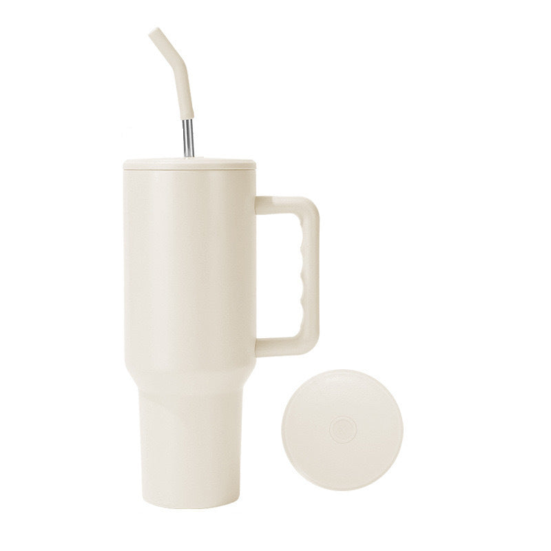 Portable cup, large capacity MEOKY cup with handle, leak-proof lid, reusable vacuum pouring cup, insulated cup, Tumbler Travel Cup / 24 hour cold water or 8 hour hot water April Fool's Day gift/Easter gift