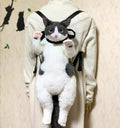 Simulation cat cute doll backpack shoulder bag large capacity plush backpack