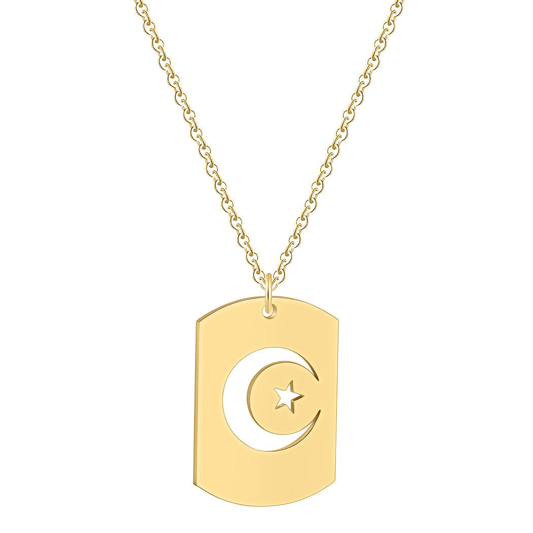 Sun Moon Couple Necklace Pair of Magnet Men and Women Simple Personality Gift