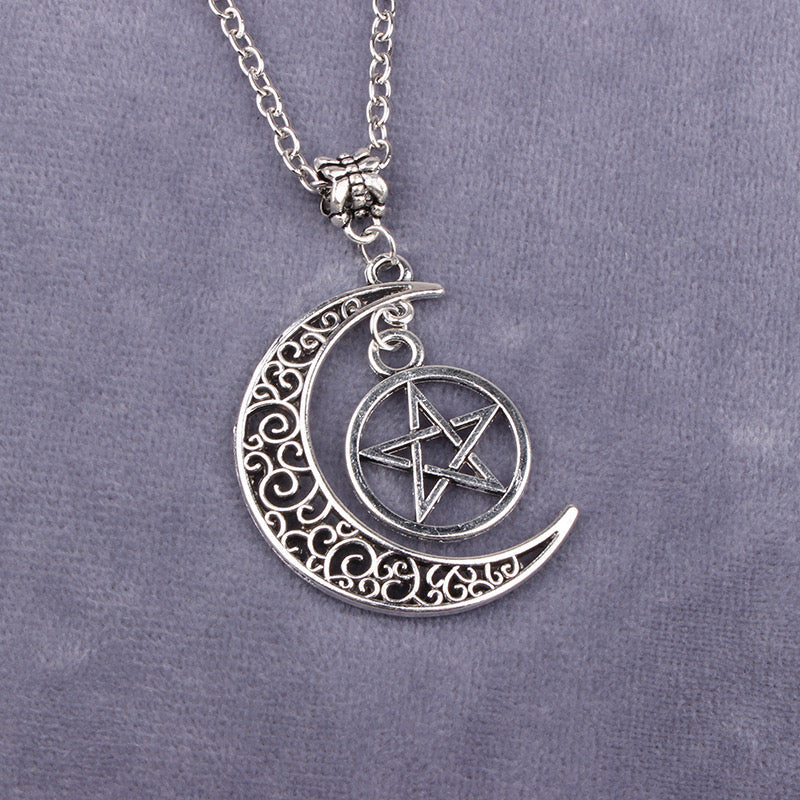 Sun Moon Couple Necklace Pair of Magnet Men and Women Simple Personality Gift
