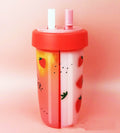 Fruit pattern Dual-use Two Side Separate Water Bottle