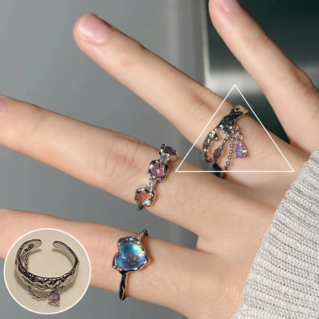 ins Artistic Temperament Pearl Ring Female Vintage S925 Silver fashion