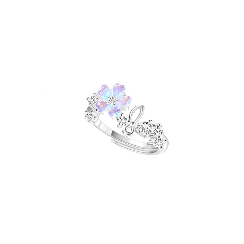 Sakura Necklace Women's 925 sterling silver collarbone necklace