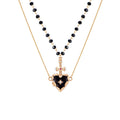 Love sword double chain stacked necklace new style