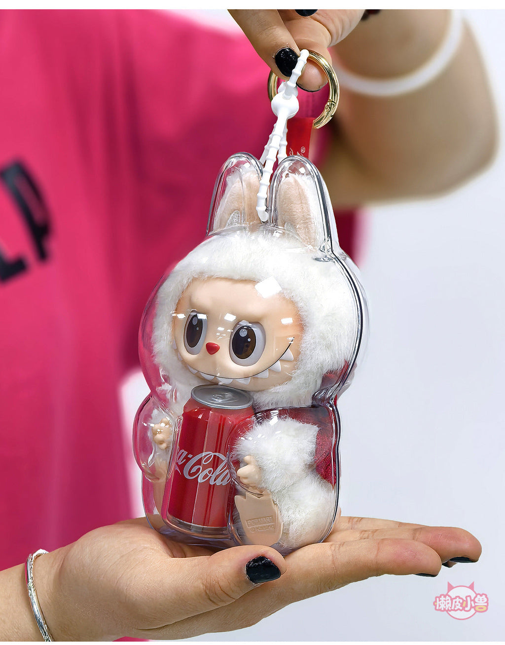 [The original source of the lazy beast] LABUBU Coke Happy Factor Clear Protective Case [High Quality]