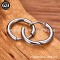 ASTMF-136 Titanium Alloy Classic Ring Seamless Ring Zircon Plating 18K Earrings Nose Rings Niche Piercing Jewelry