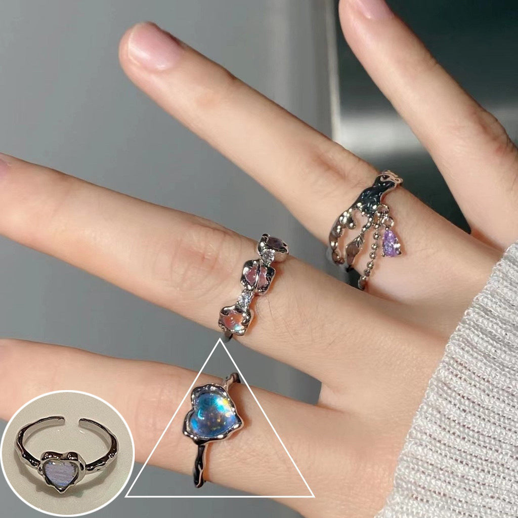 ins Artistic Temperament Pearl Ring Female Vintage S925 Silver fashion