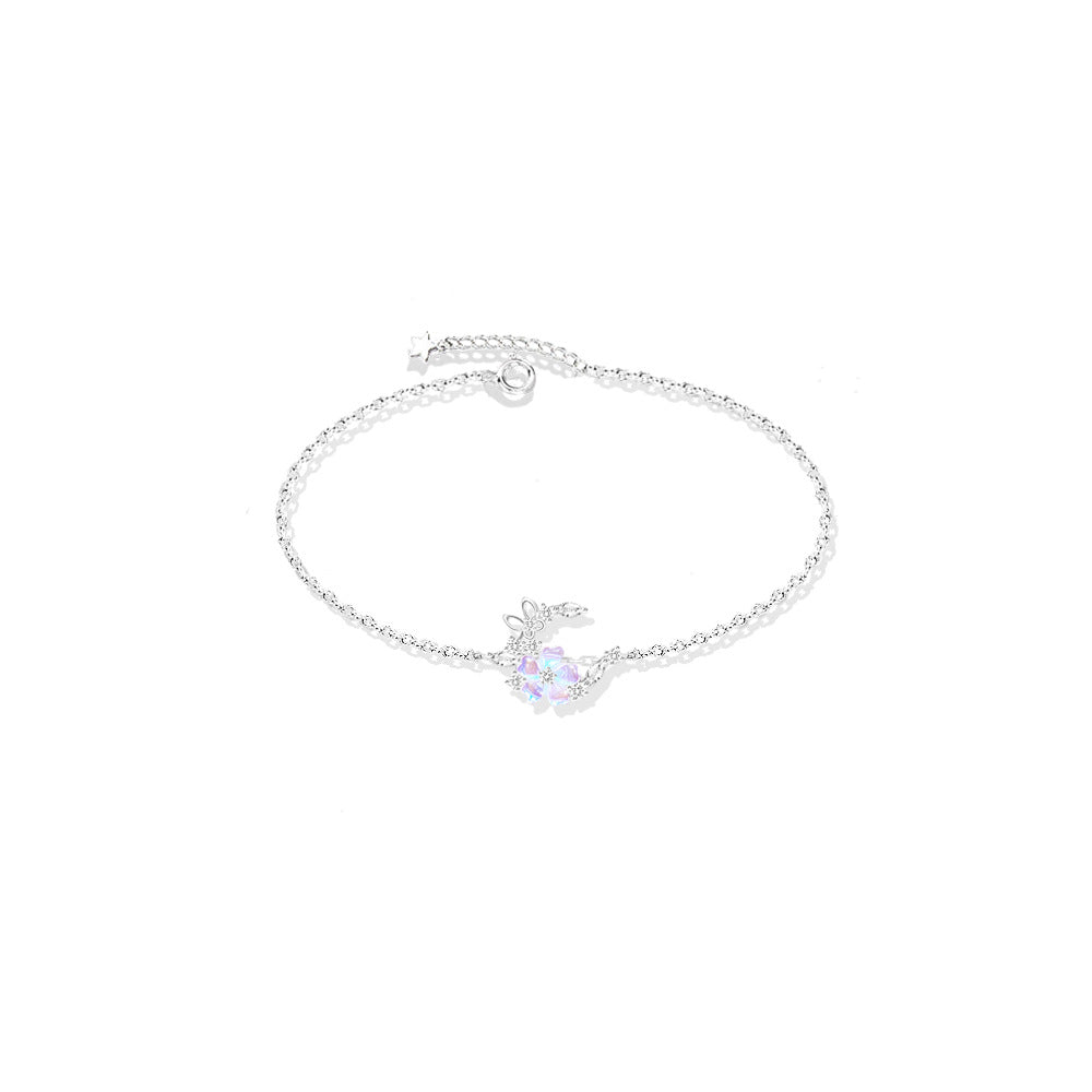 Sakura Necklace Women's 925 sterling silver collarbone necklace