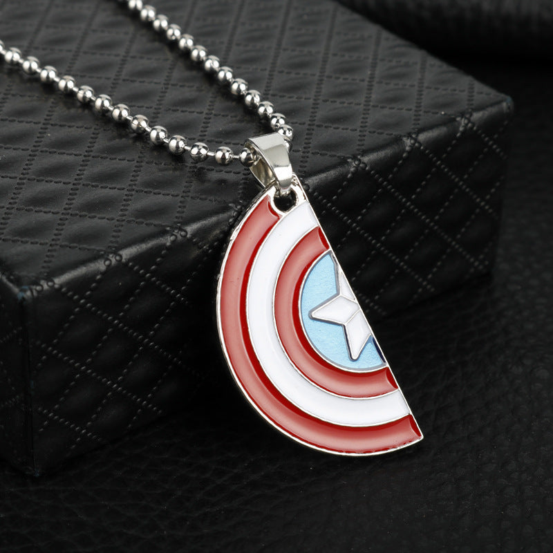 Marvel Accessories, The Avengers, Captain America 3, Civil War, Civil War Shield Pendant, Couple Necklace
