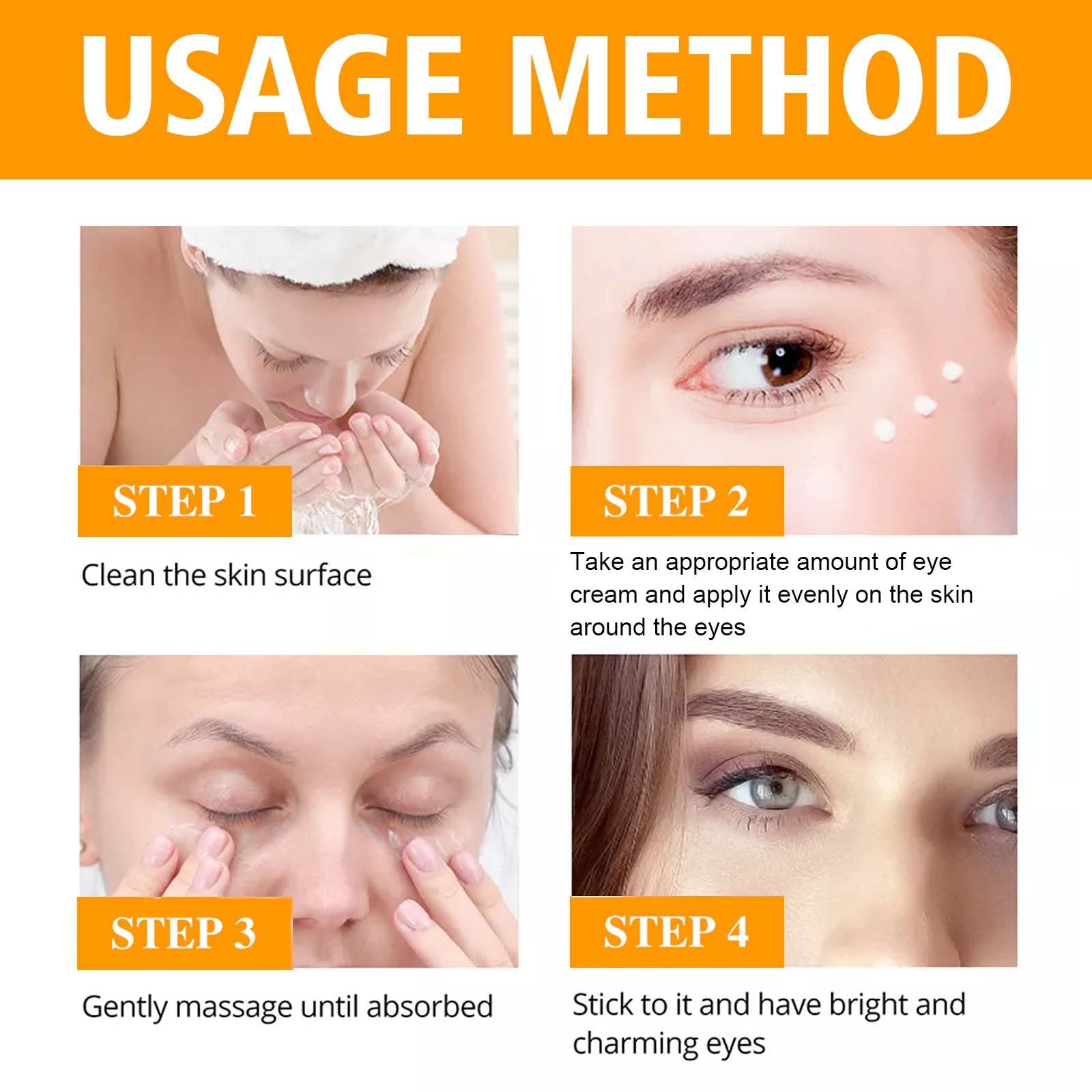 HOYGI 5D Peptide Eye Treatment Cream Smooth skin moisturizing eye cream, skin cream applied to the skin around the eyes