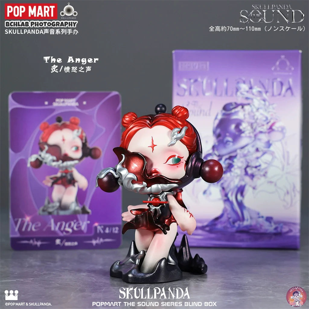 POP MART Bubble Mart SKULLPANDA Sound Series Blind Box Figure SP Car Ornament Girl Gift