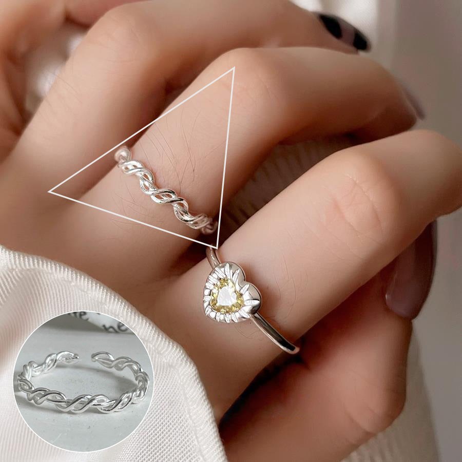 ins Artistic Temperament Pearl Ring Female Vintage S925 Silver fashion