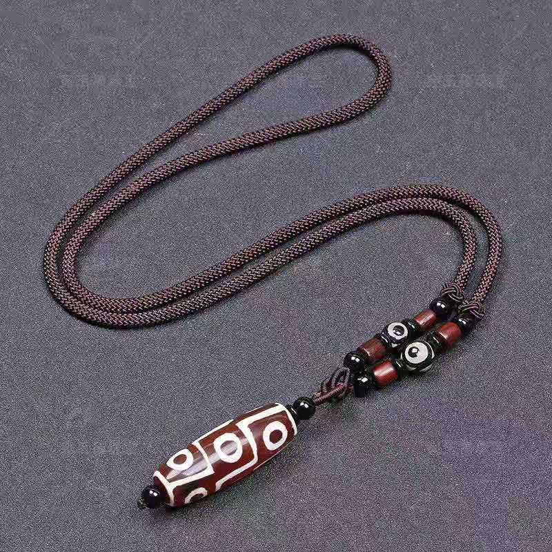Day Beads Necklace Nine eyes Day Beads agate necklace