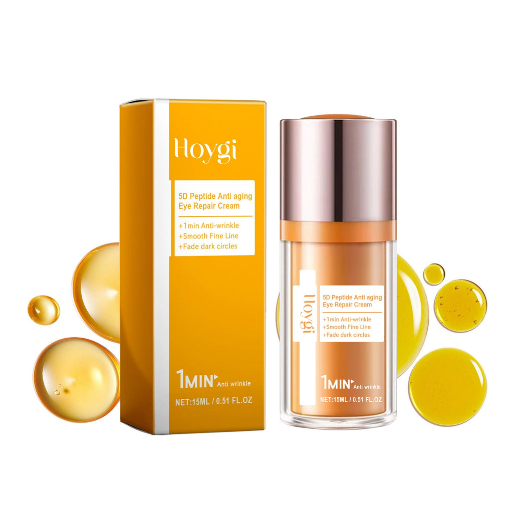 HOYGI 5D Peptide Eye Treatment Cream Smooth skin moisturizing eye cream, skin cream applied to the skin around the eyes