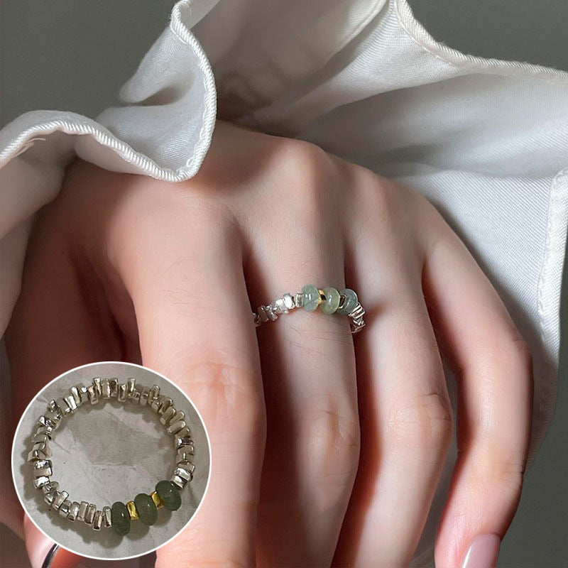 ins Artistic Temperament Pearl Ring Female Vintage S925 Silver fashion
