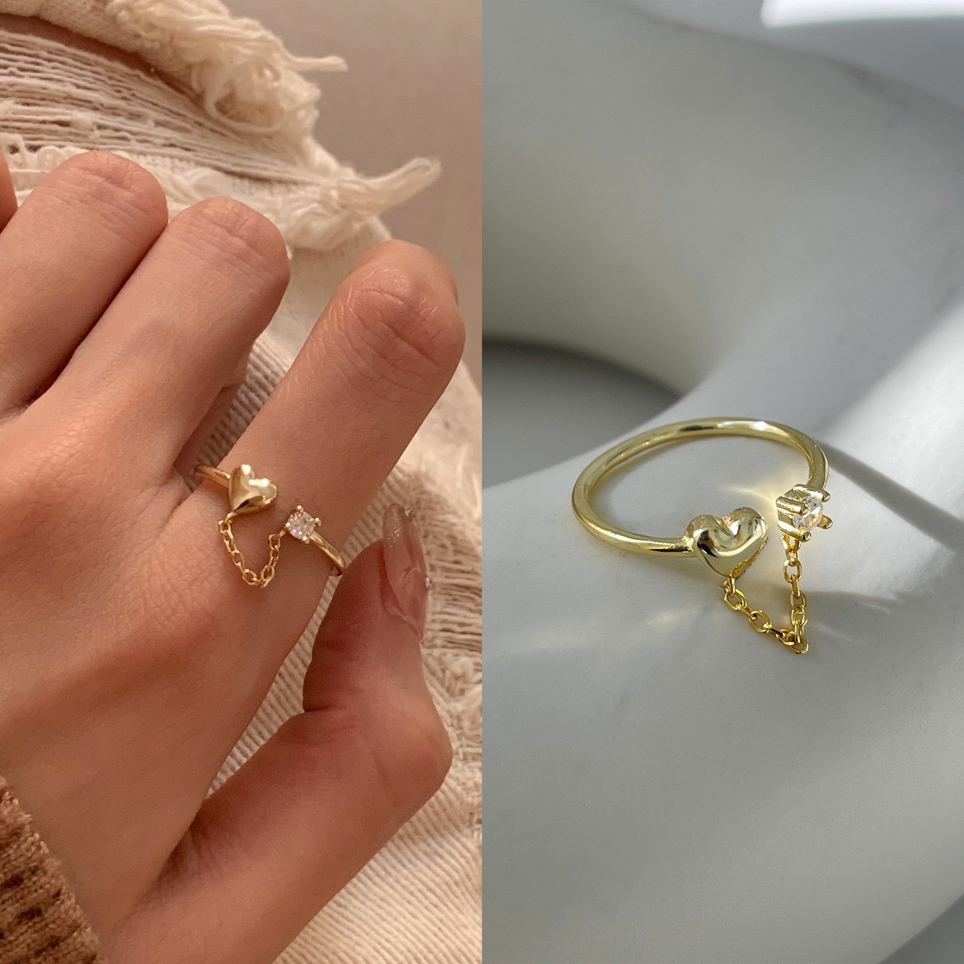 ins Artistic Temperament Pearl Ring Female Vintage S925 Silver fashion