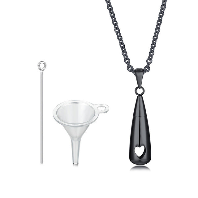 Teardrop Ashes Cremation Women Necklace Jewelry