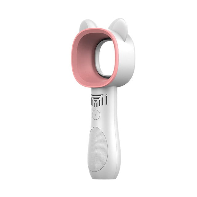 Cute Cat Usb Rechargeable Fan No Leaf