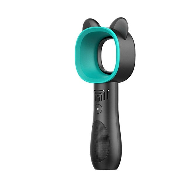Cute Cat Usb Rechargeable Fan No Leaf