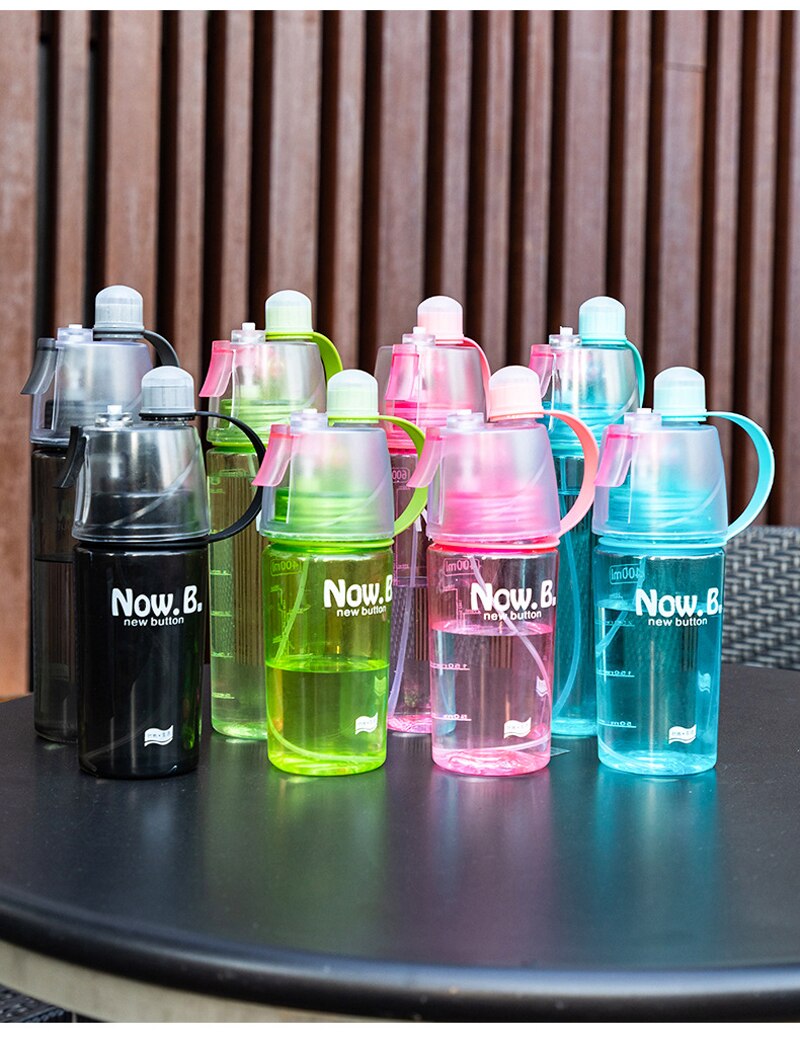 Drinking And Misting Portable Water Bottle for Outdoor Sport Cooling Down