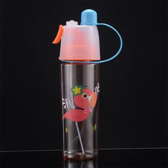 Drinking And Misting Portable Water Bottle for Outdoor Sport Cooling Down