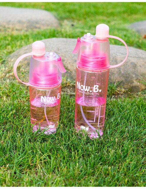 Drinking And Misting Portable Water Bottle for Outdoor Sport Cooling Down